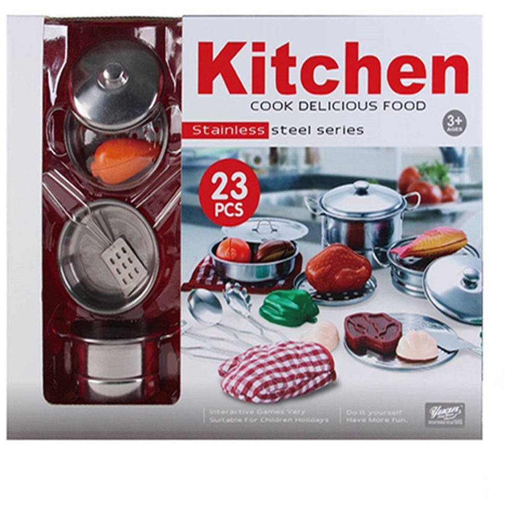 Basmah - Stainless Kitchen Play Set