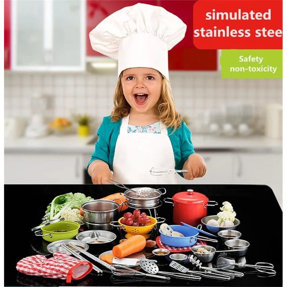 Basmah - Stainless Kitchen Play Set