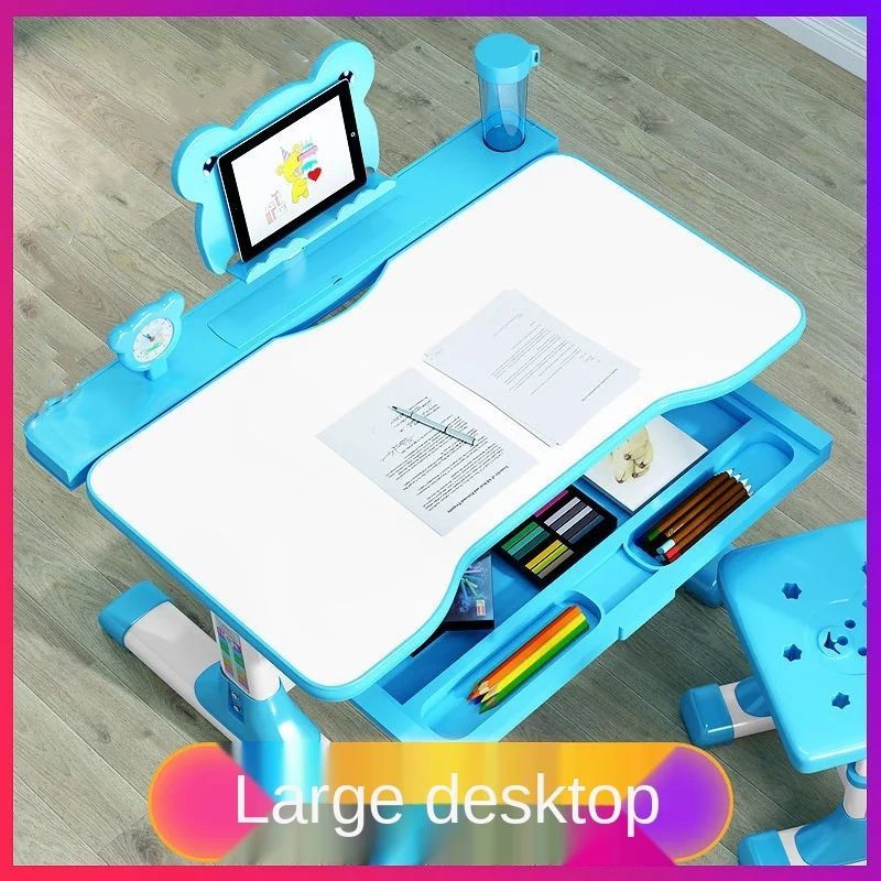 Baby Love - Adjustable Study Table & Chair 22-9001 - Blue