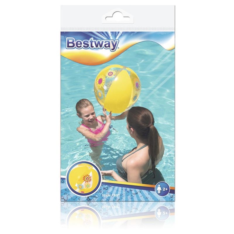 Bestway - Designer Beach Ball 51cm - Yellow