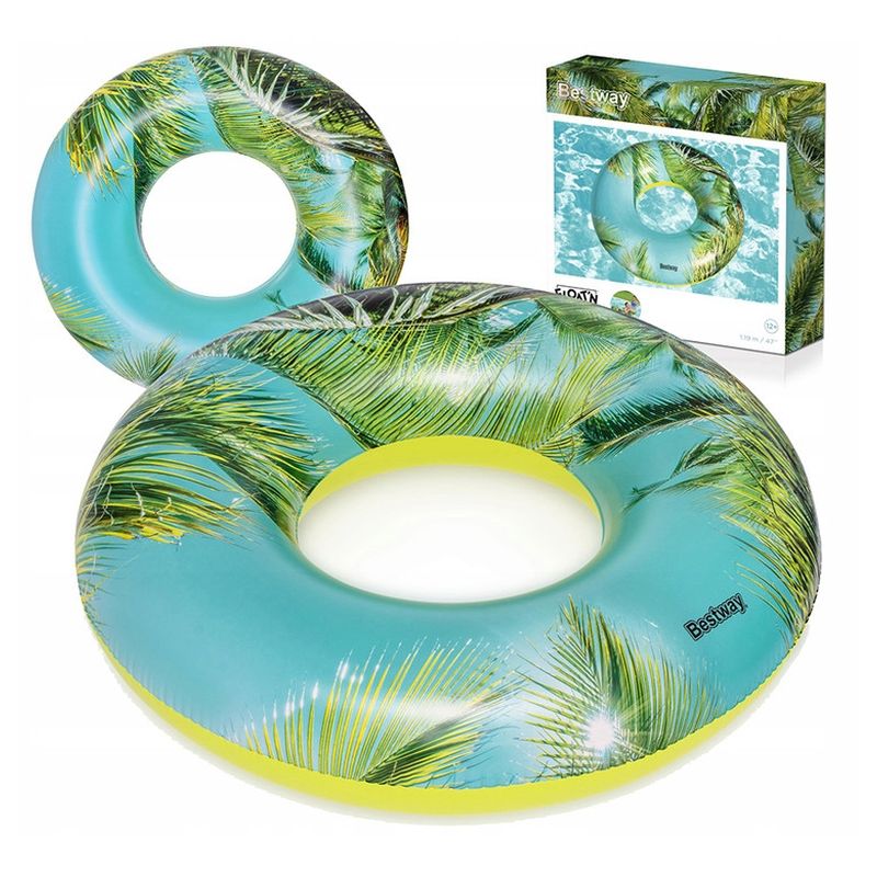 Bestway - Tropical Sunset Swim Ring 119cm - Green - Inflatable Pool Ring