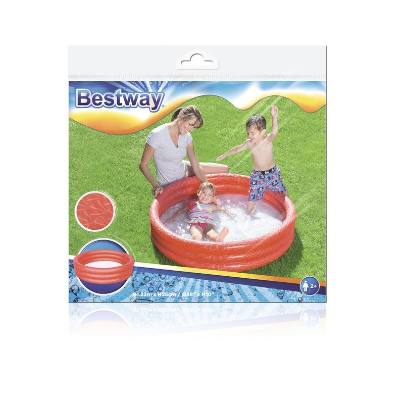 Bestway - Play Pool 122 x 25 cm - Red