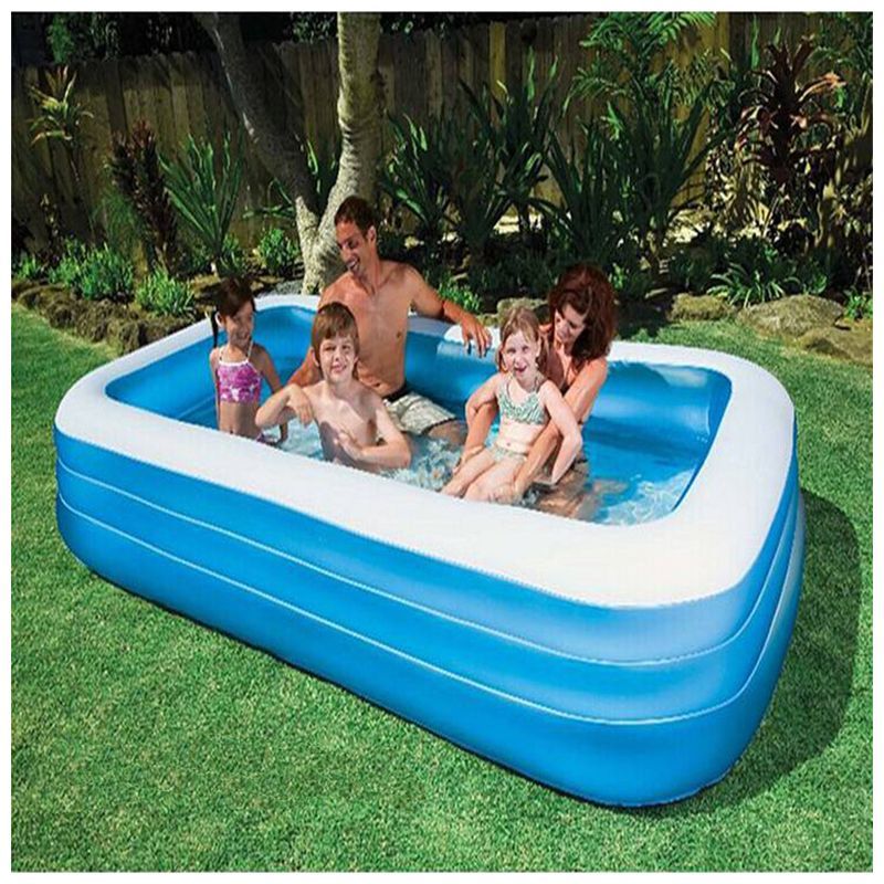 Bestway Deluxe Rectangular Family Pool - Blue