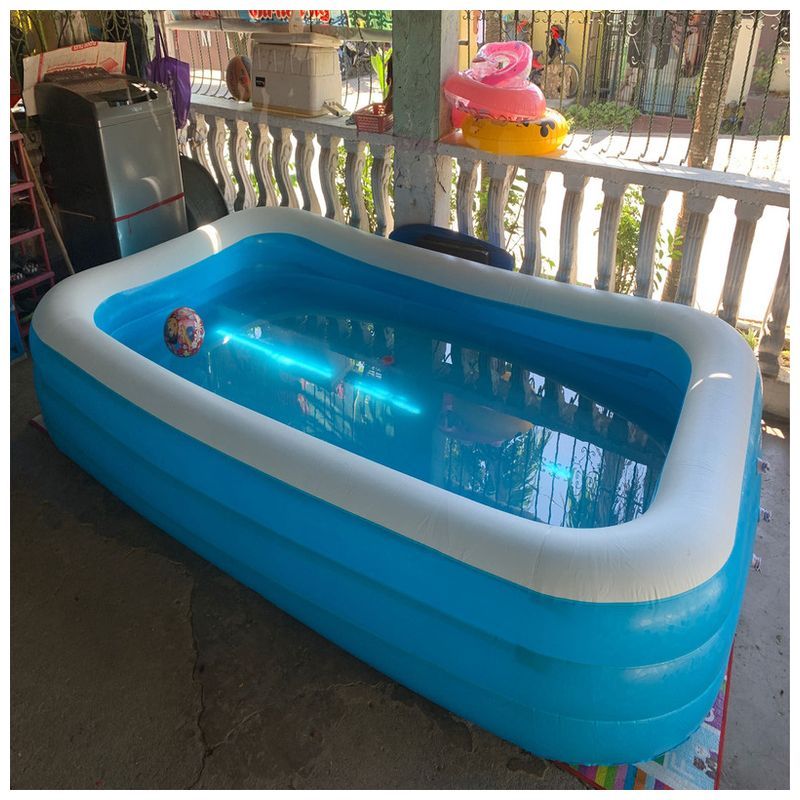 Bestway Deluxe Rectangular Family Pool - Blue