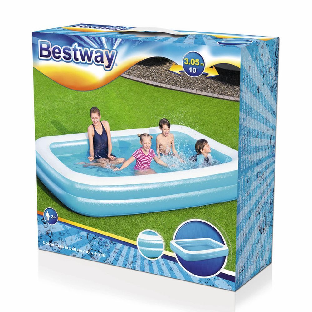 Bestway - Blue Rectangular Family Pool