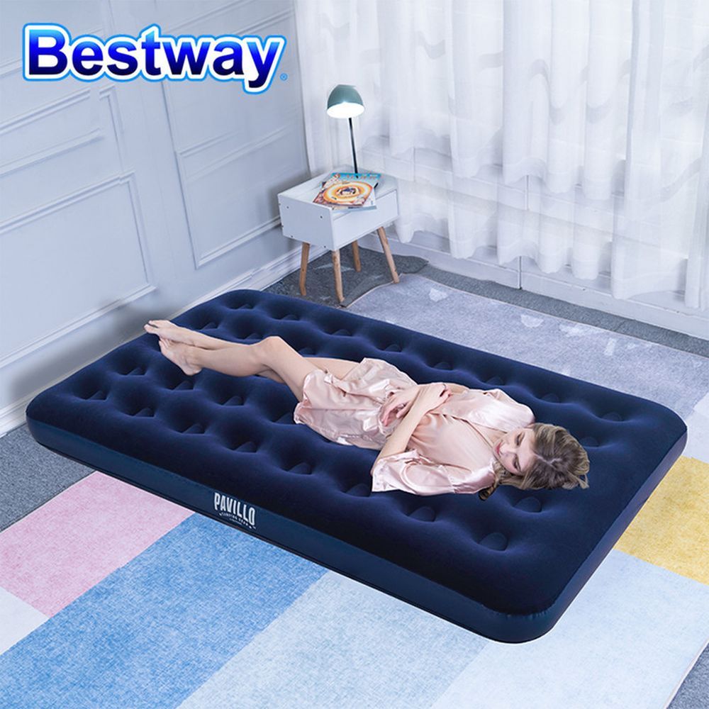 Bestway - Flocked Air Bed/Double 26-67002 - Blue