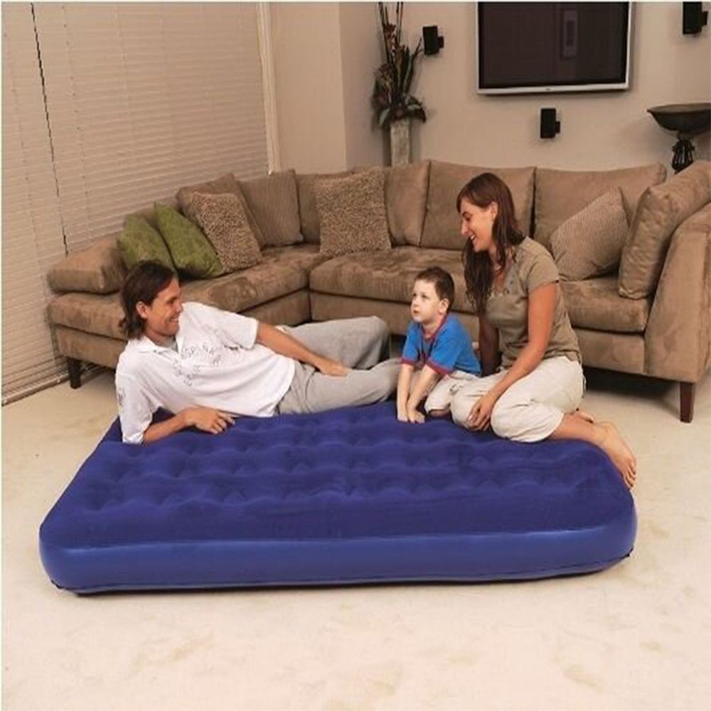 Bestway - Flocked Air Bed/Double 26-67002 - Blue