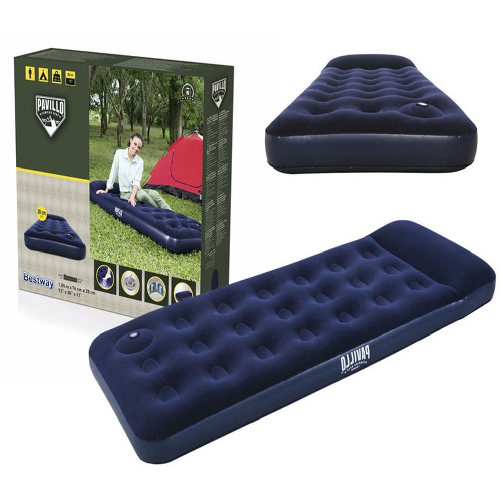 Bestway - Pavillo Airbed Jr.Twin Built-In Foot Pump - Blue