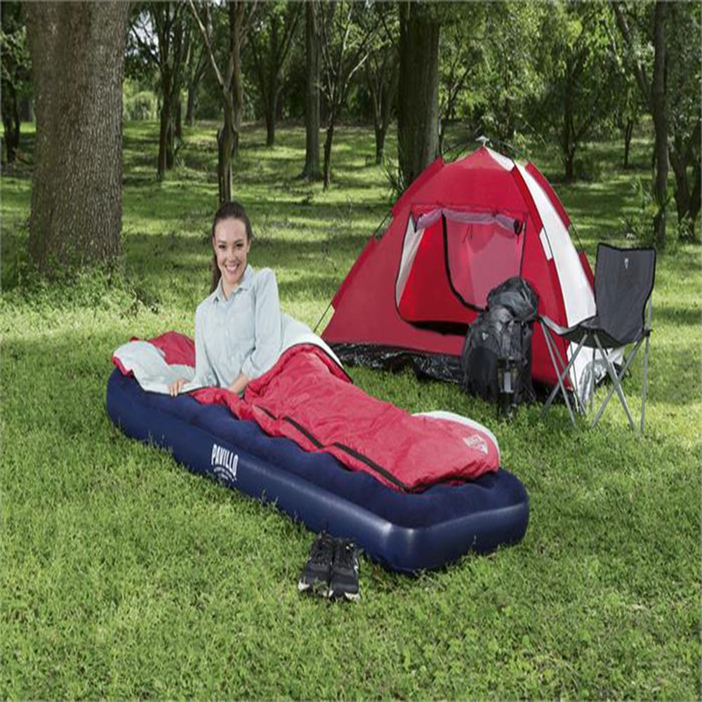 Bestway - Pavillo Airbed Jr.Twin Built-In Foot Pump - Blue