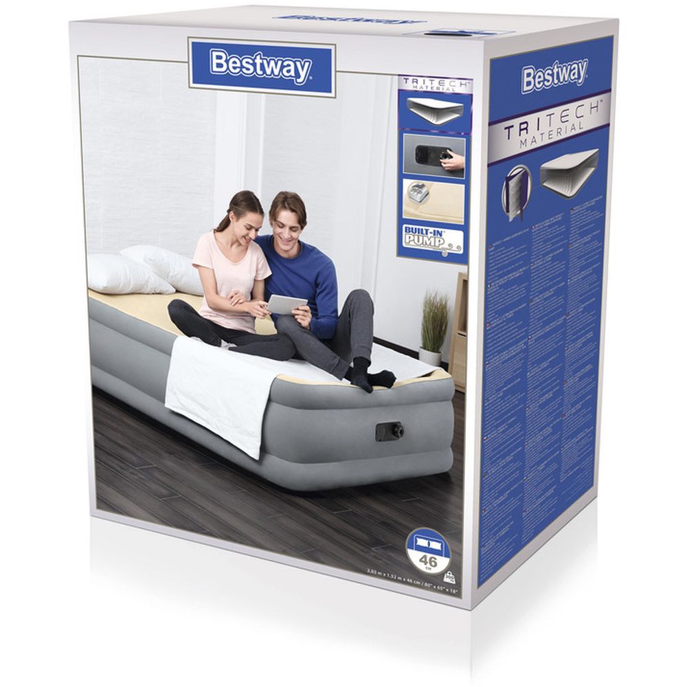 Bestway - Tritech Airbed Queen Built-In Ac Pump 26-67486