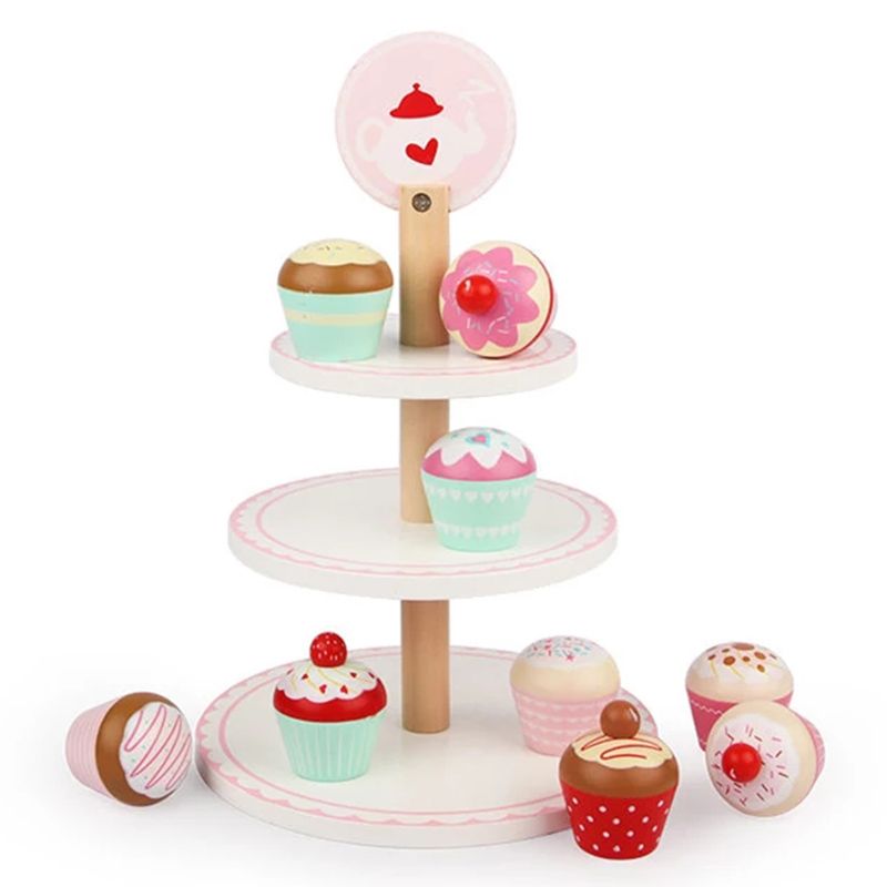 Basmah - Wooden Cupcake Set