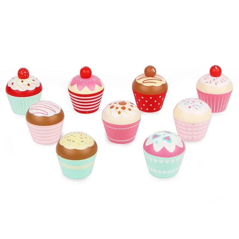 Basmah - Wooden Cupcake Set