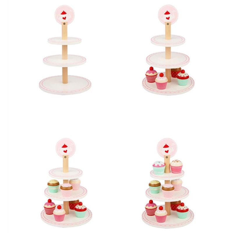 Basmah - Wooden Cupcake Set