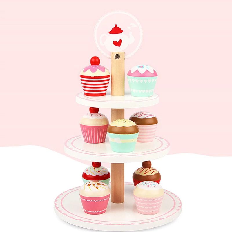 Basmah - Wooden Cupcake Set