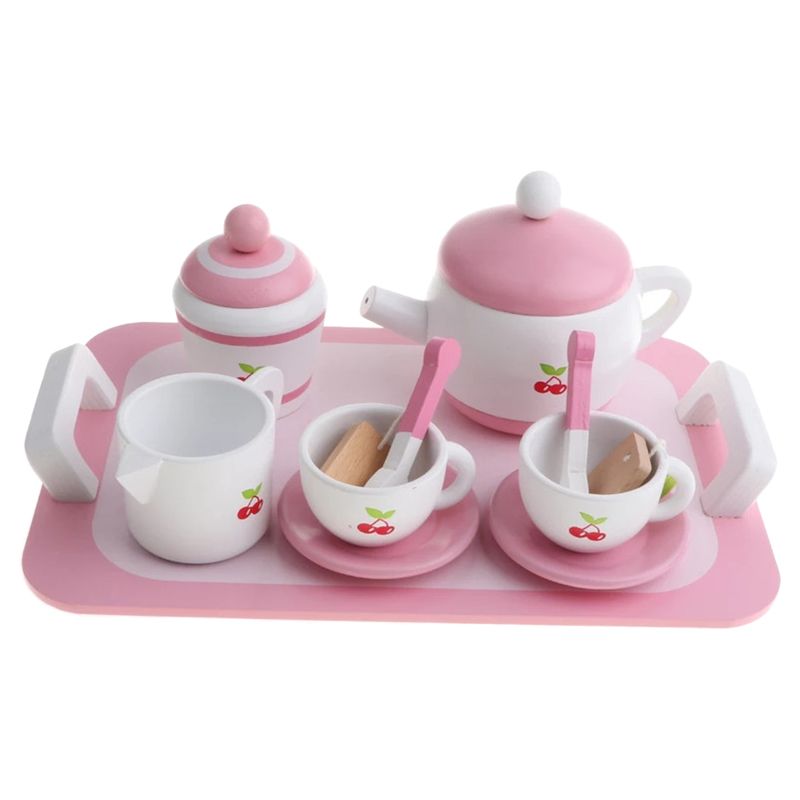 Basmah - Wooden Tea Set Toy - Pink