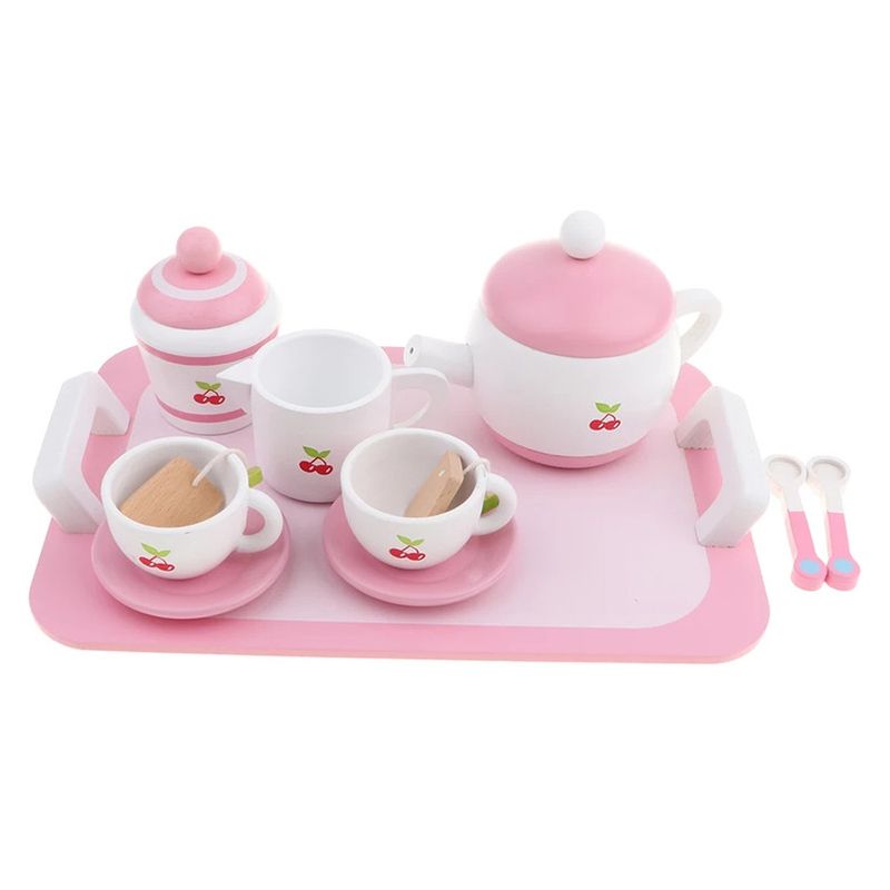 Basmah - Wooden Tea Set Toy - Pink