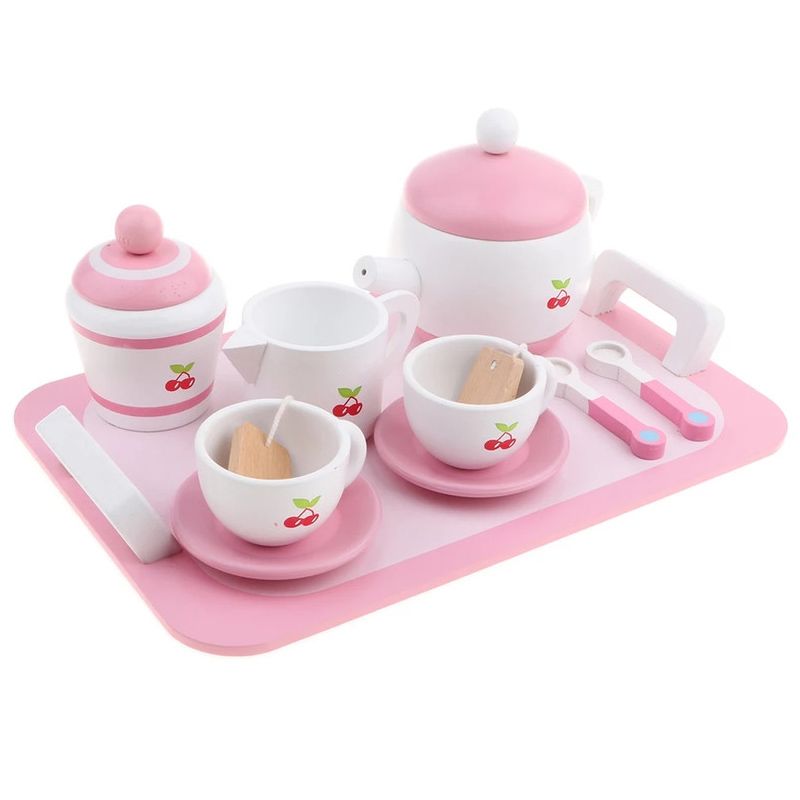 Basmah - Wooden Tea Set Toy - Pink