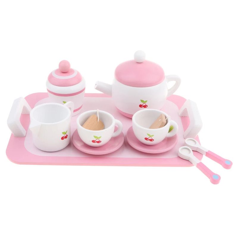 Basmah - Wooden Tea Set Toy - Pink