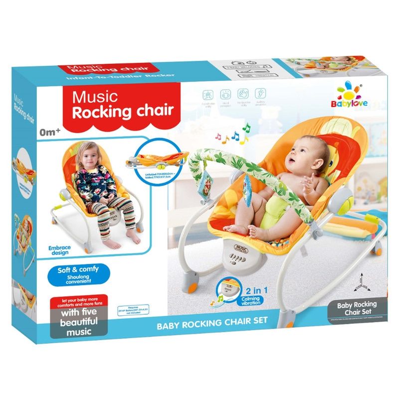 Baby Love Rocking Chair W/Music - Orange