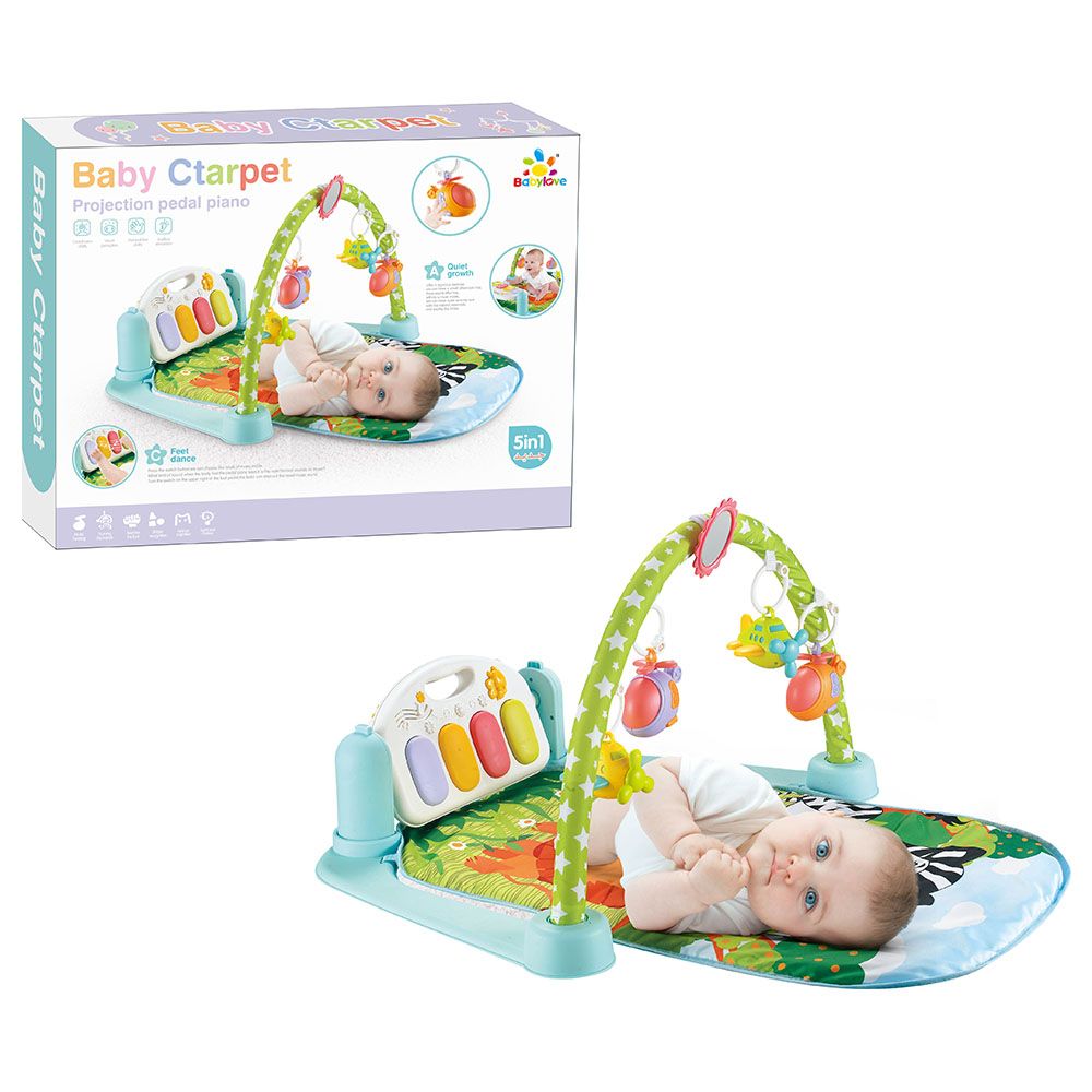 Baby Love - Carpet With Pedal Piano - Blue