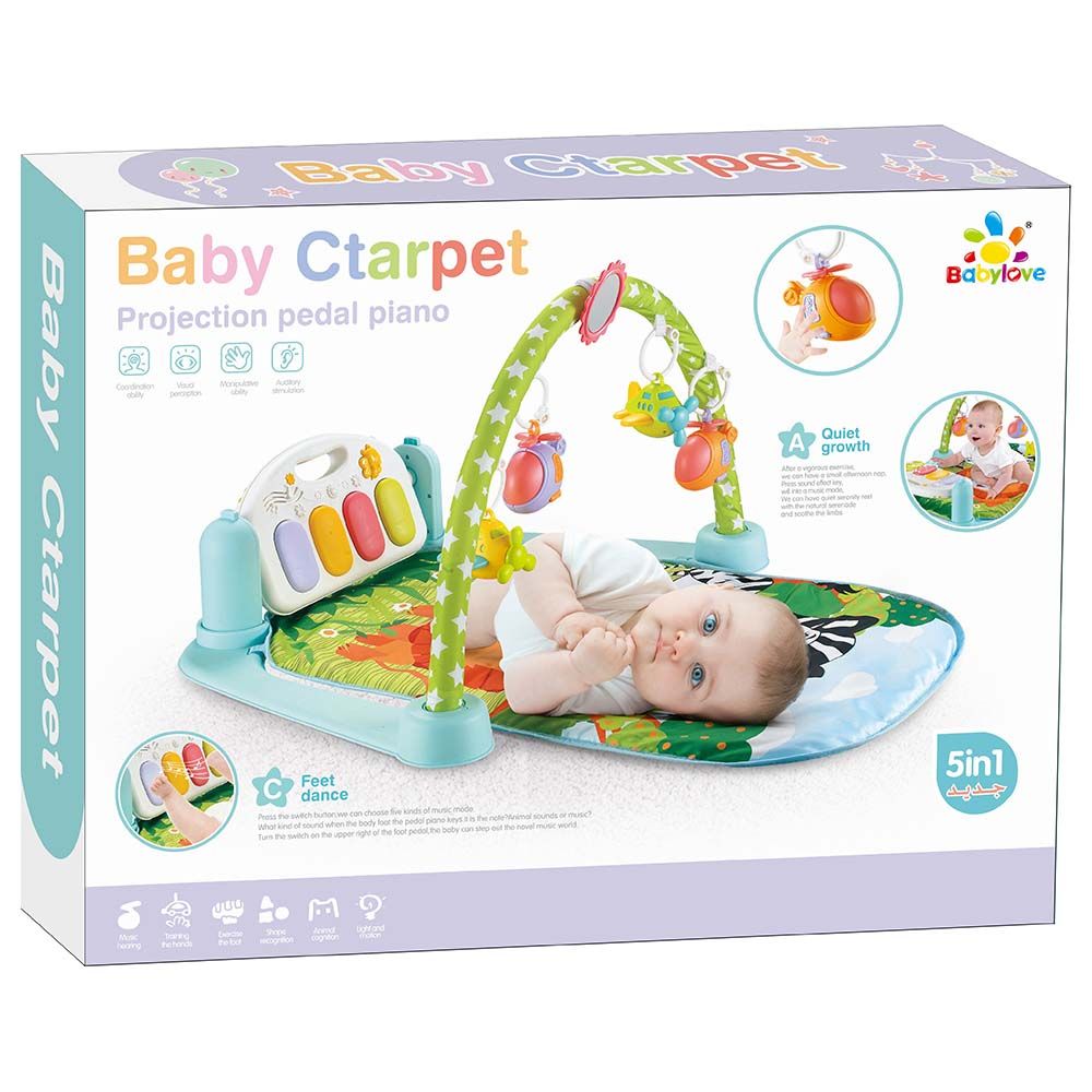 Baby Love - Carpet With Pedal Piano - Blue