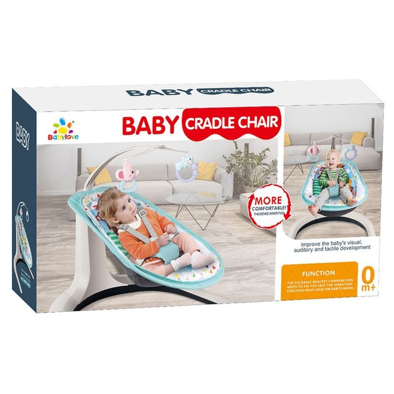 Baby Love - Cradle Chair Musical With Toys - Grey