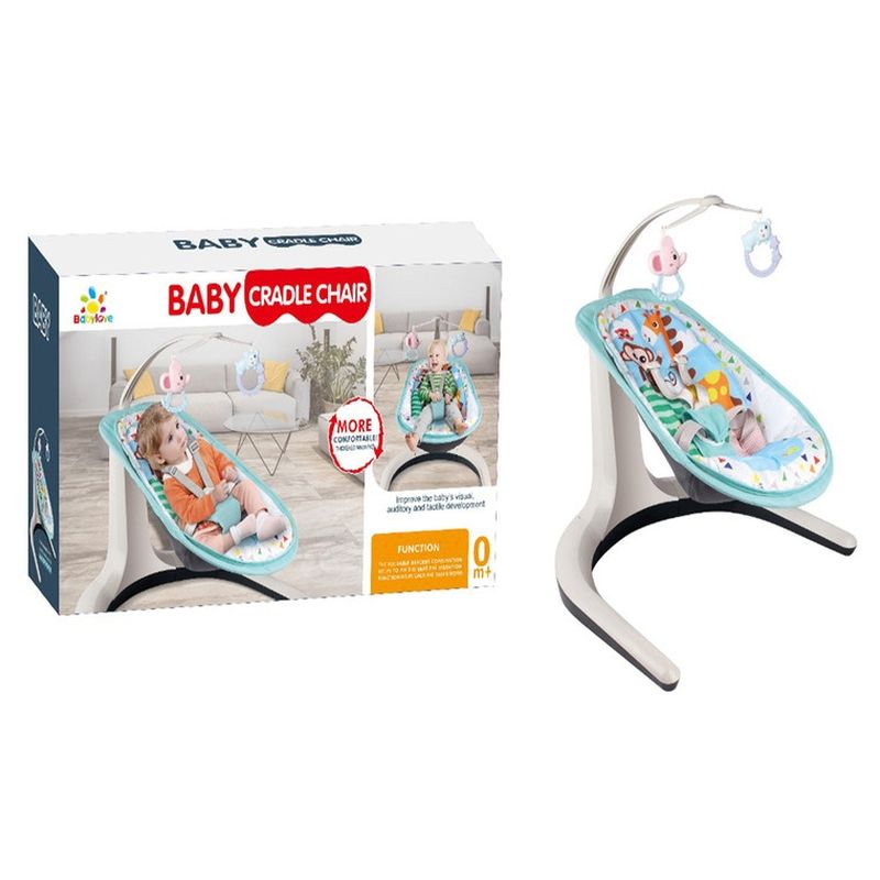 Baby Love - Cradle Chair Musical With Toys - Grey