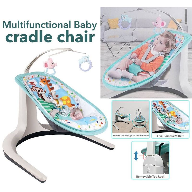 Baby Love - Cradle Chair Musical With Toys - Grey