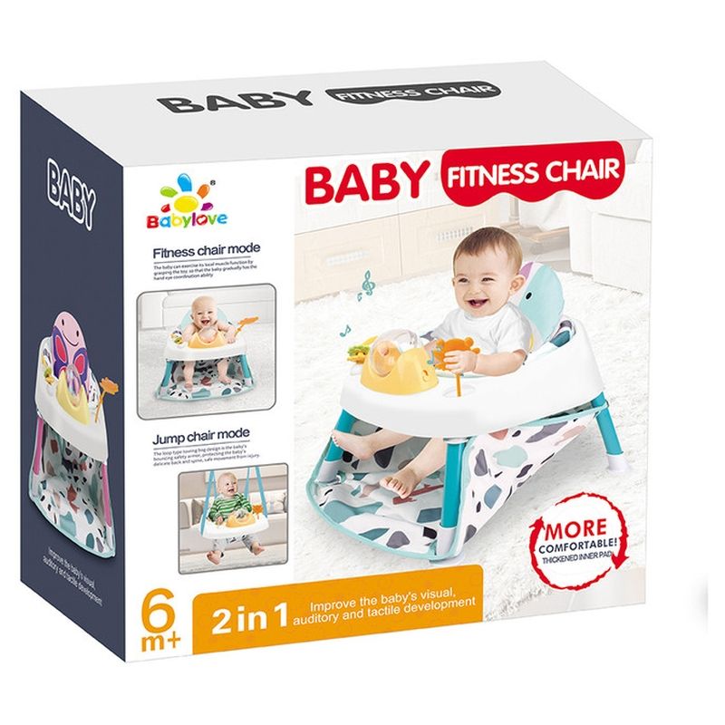 Baby Love - 2-in-1 Baby Fitness Dining Chair - Green