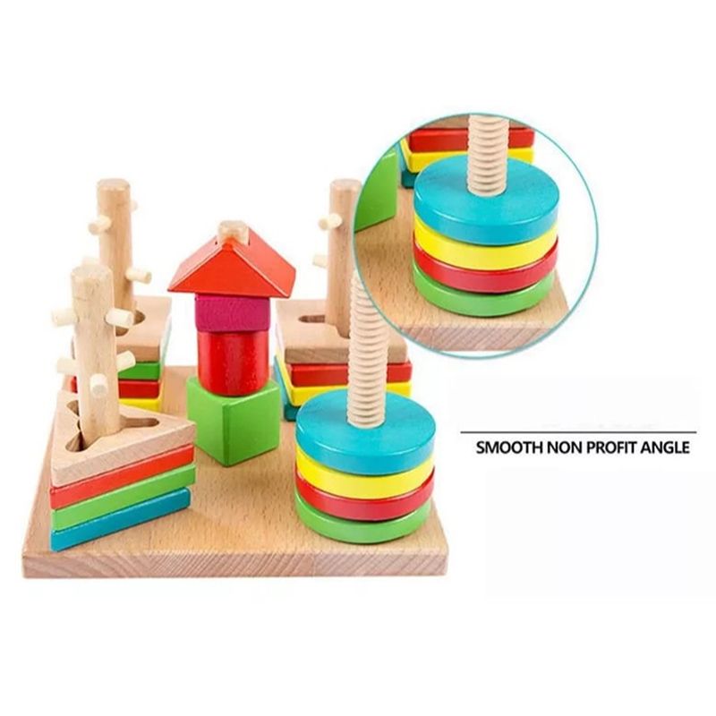 Baby Love - Wooden Building Blocks Wisdom Plate