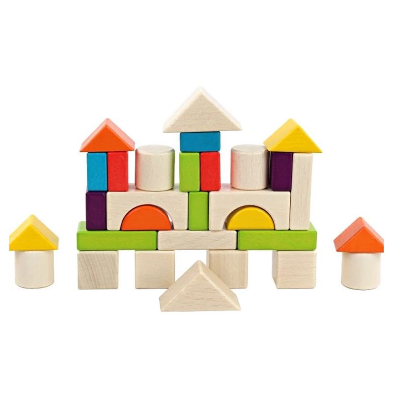 Baby Love - Wooden Building Blocks Shape Colour Exercise 30pcs