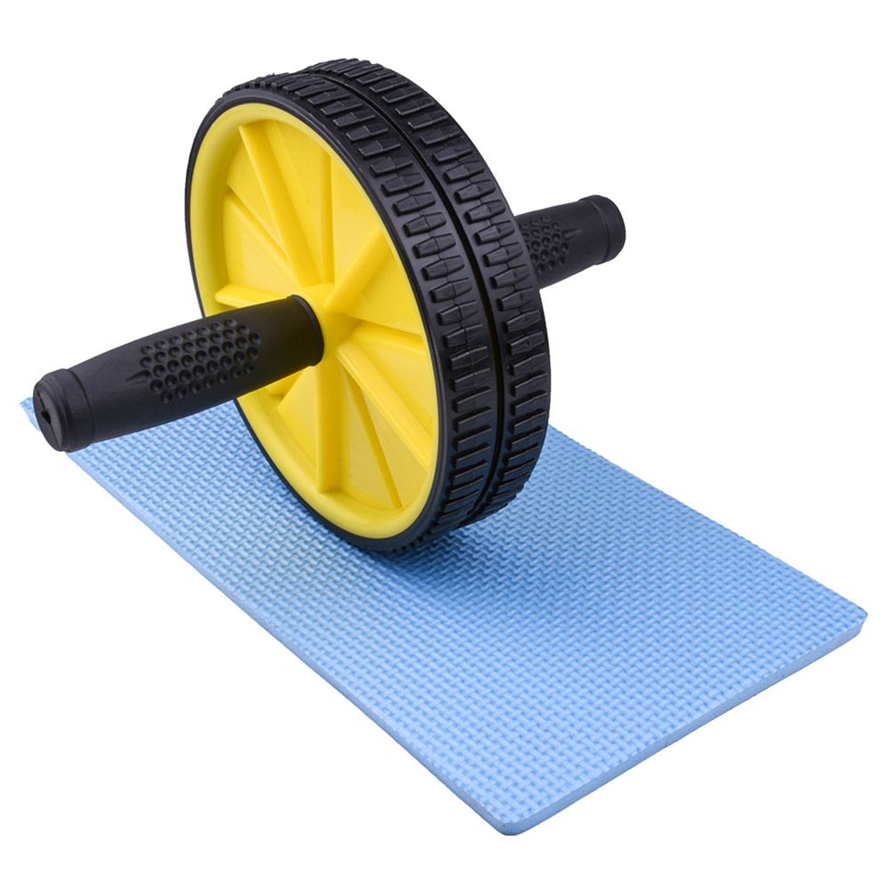 Body Builder - Sport Abs Rolling Wheel Double - Yellow