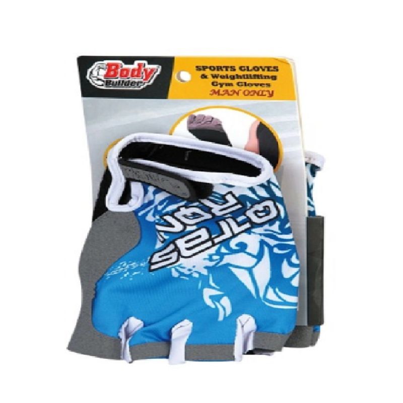 Body Builder - Weightlifting & Gym Gloves - Blue