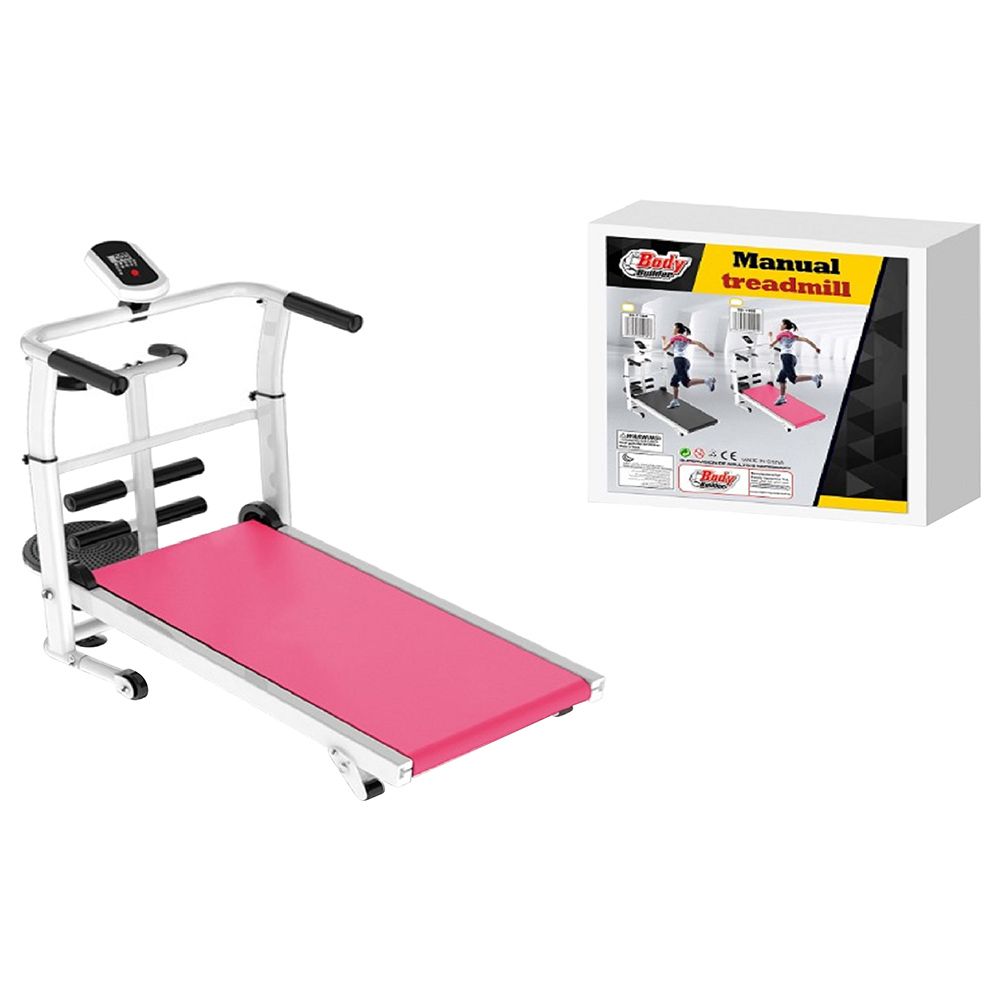 Body Builder - Manual Treadmill Pink