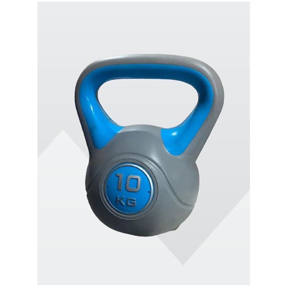 Body Builder - Cement Plastic Kettlebell Dumbbell 10KG - Assorted