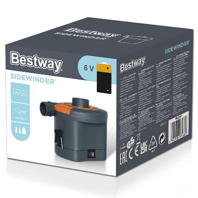 Bestway - Sidewinder D Cell Air Pump 3 Valve Adaptors