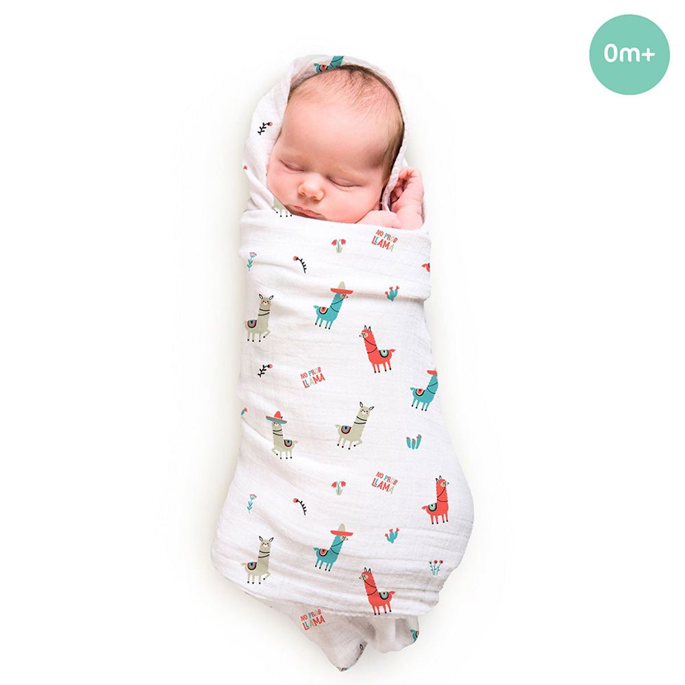 Rabitat - Pamper Soft Bamboo Swaddle - No Prob Lama