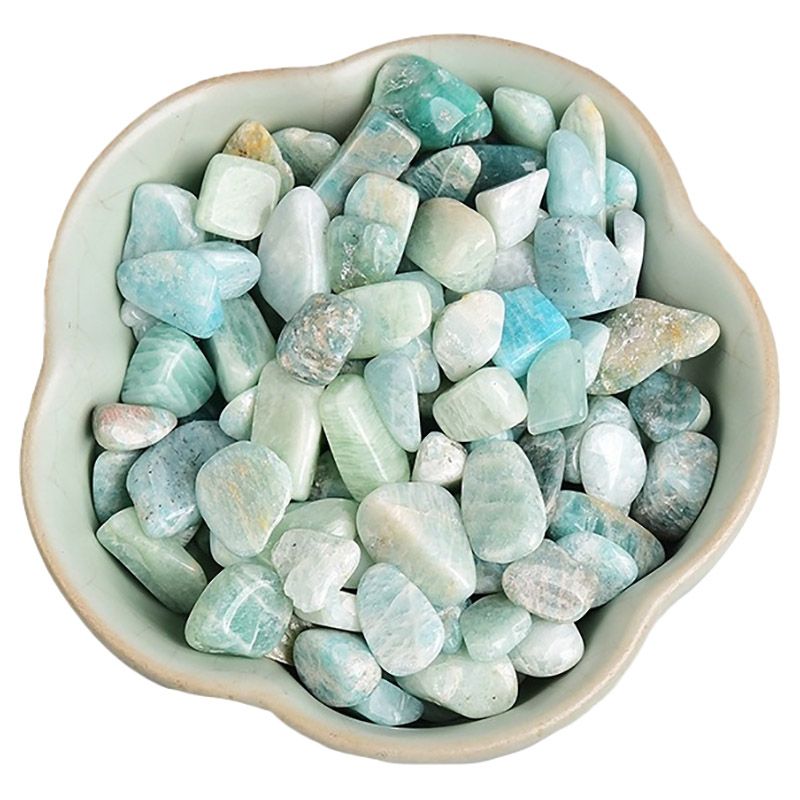 Graffiti Resin Quartz Crystal Crushed Stone 7-9mm-Light Blue