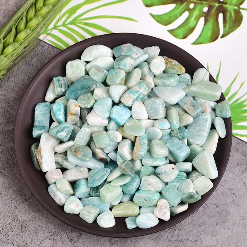 Graffiti Resin Quartz Crystal Crushed Stone 7-9mm-Light Blue