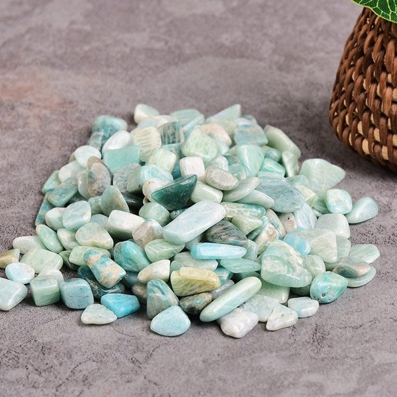 Graffiti Resin Quartz Crystal Crushed Stone 7-9mm-Light Blue