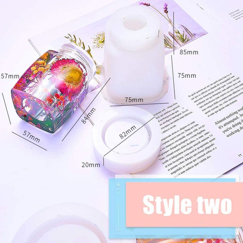 Graffiti Resin - Diy Jewellery Container Storage Box Pack Of 2