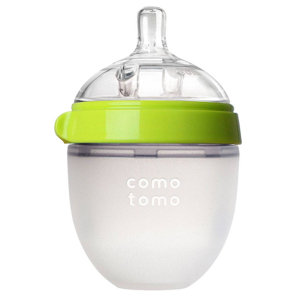 Comotomo - Natural Feel Baby Bottle - Green - 150 ml