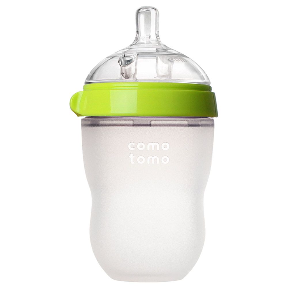 Comotomo - Natural Feel Baby Bottle - Green - 250 ml