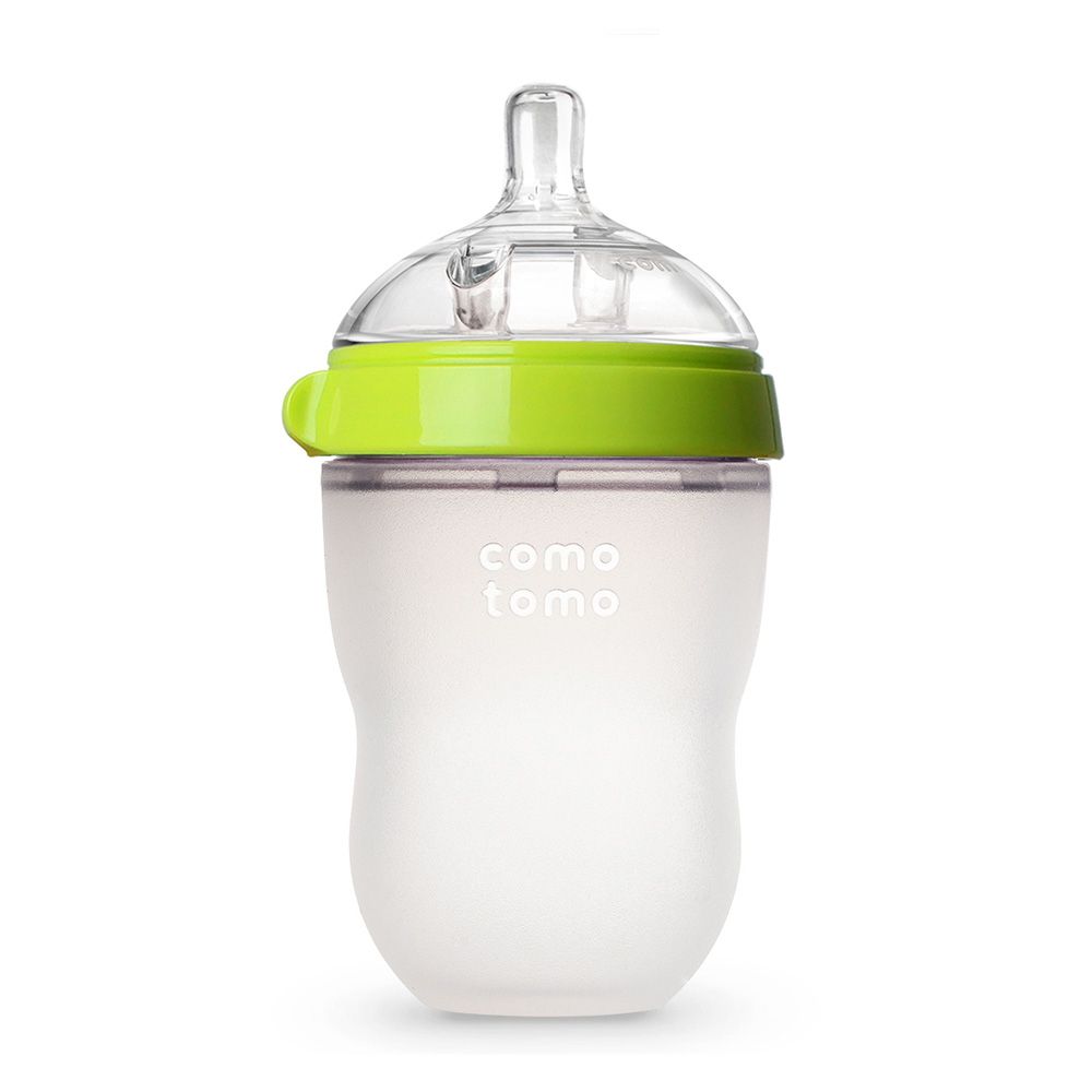 Comotomo - Natural Feel Baby Bottle - Pack of 2 - Green - 250 ml