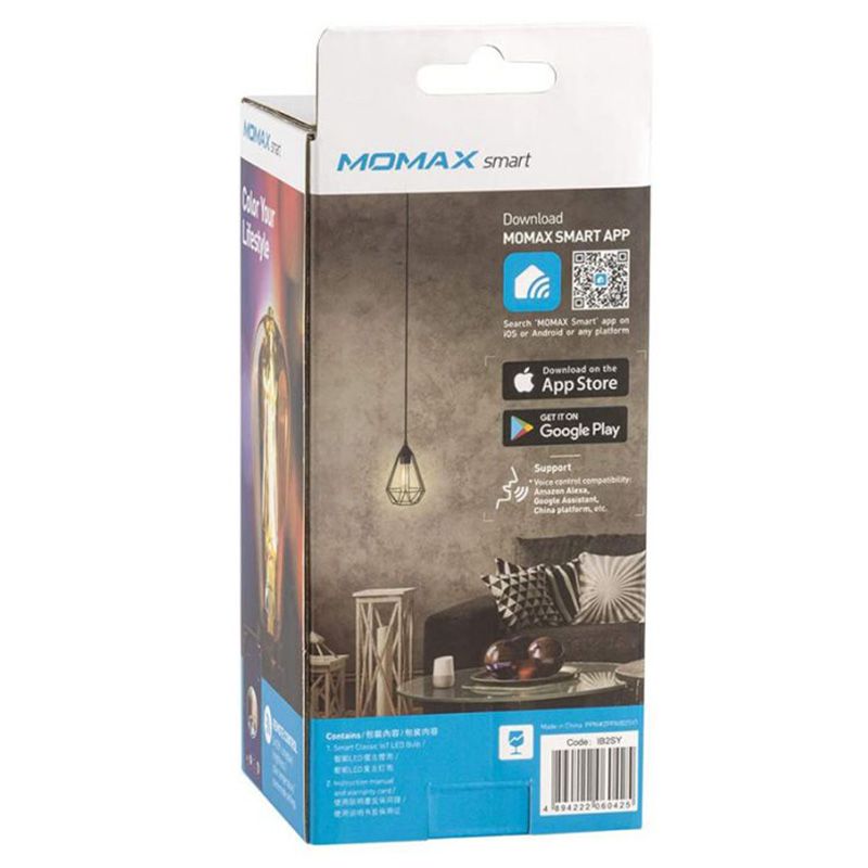 Momax - Smart Classic IOT LED Bulb WIFI 230V Edison