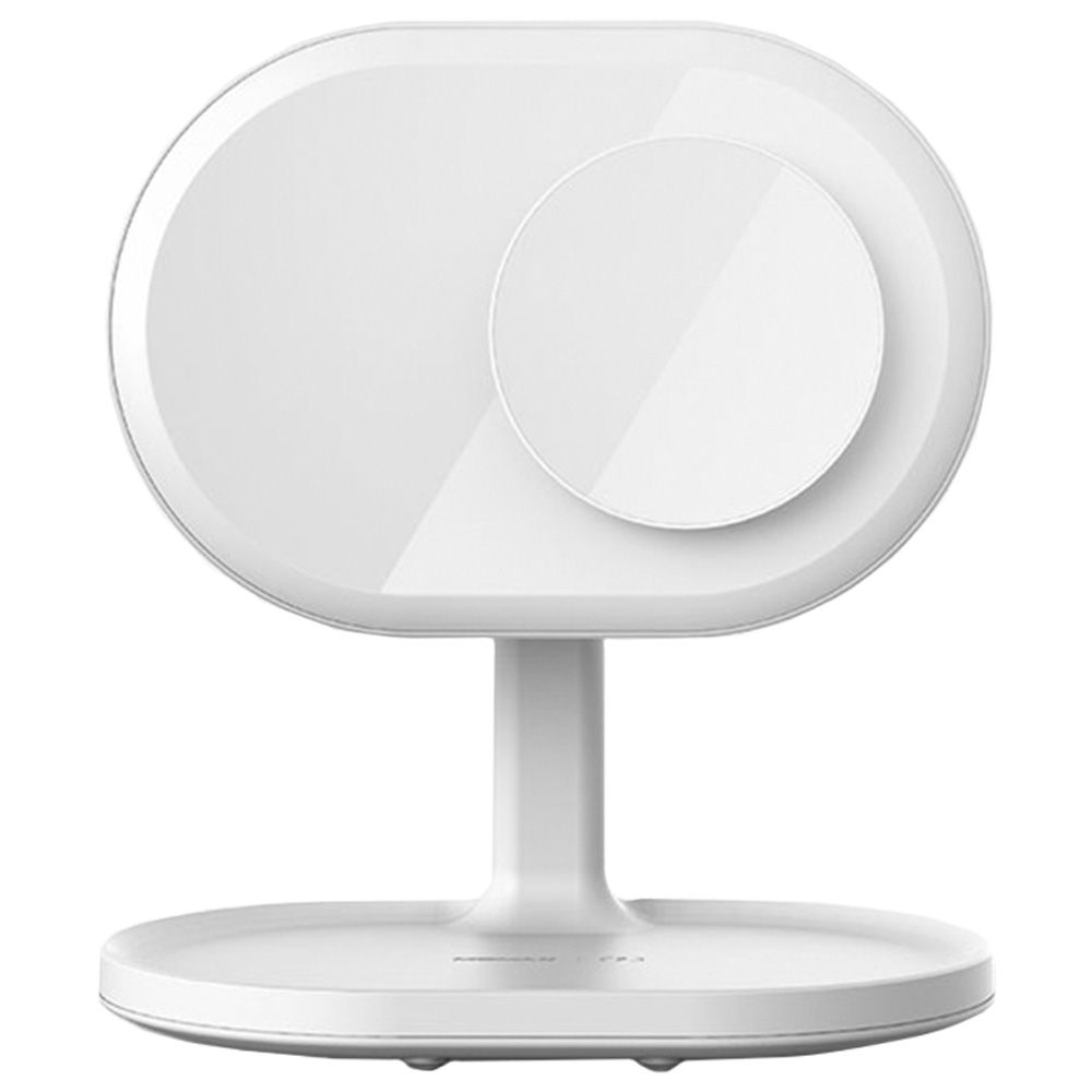 MOMAX LED Mirror w/ Wireless Charging & Bluetooth Speaker