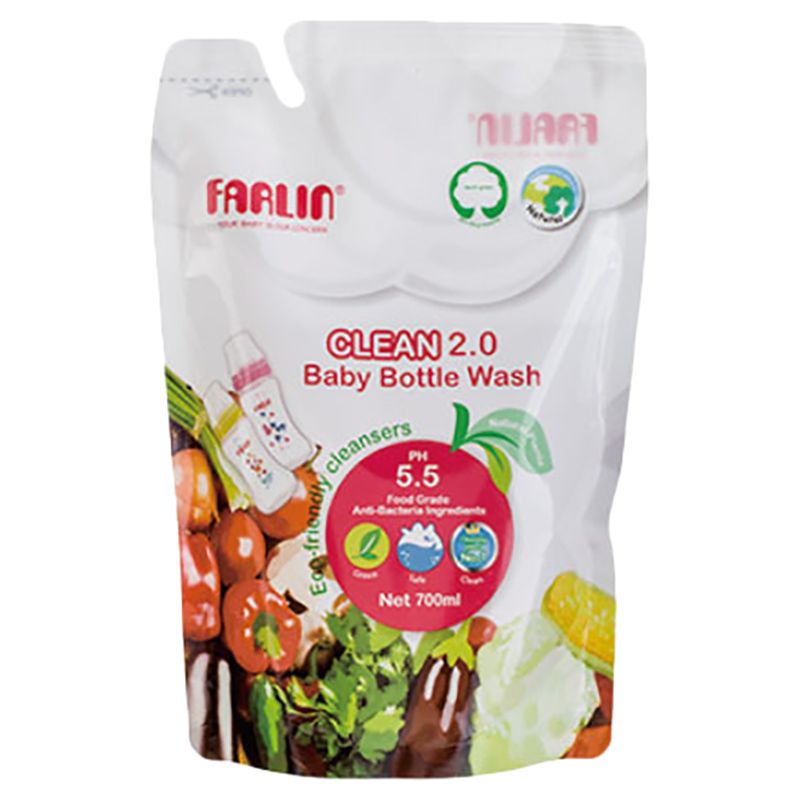 Farlin - Clean 2.0 Baby Bottle Wash Refill Pack 700ml