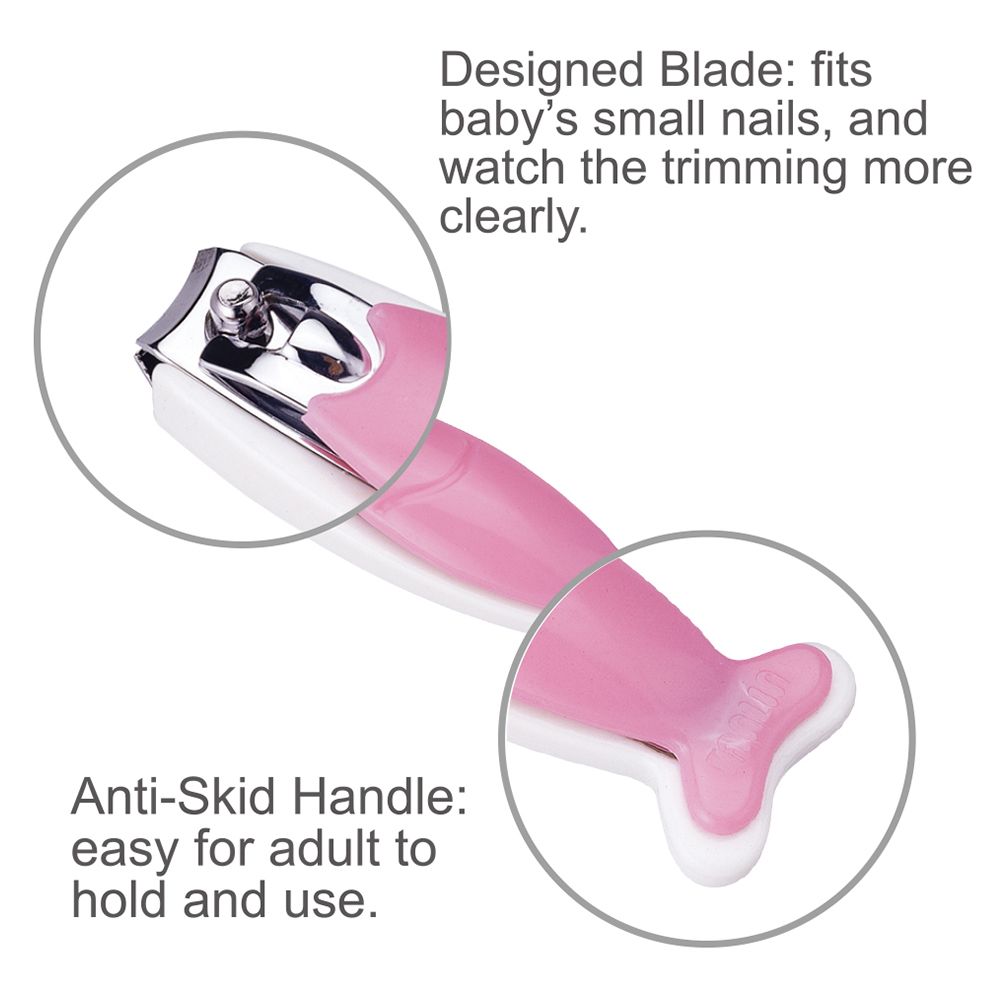 Farlin - Fish Shape Nail Clipper - Pink