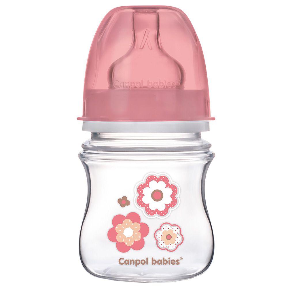 Canpol - 120ml Wide Neck Anticolic Bottle - Pink