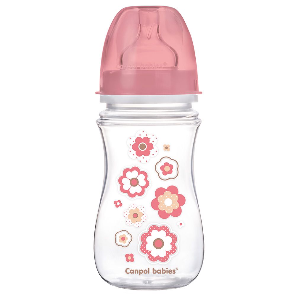 Canpol - 240ml Wide Neck Anticolic Bottle - Pink